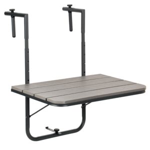 TZB Závěsný balkónový stůl Aretto 60 cm šedý