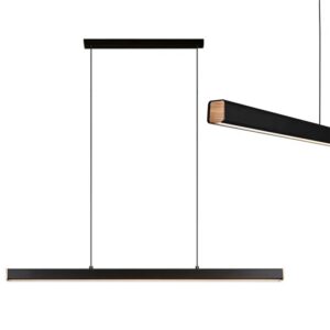 TooLight Závěsný LED lustr APP1447-CP 80 cm černý/neutrální bílá