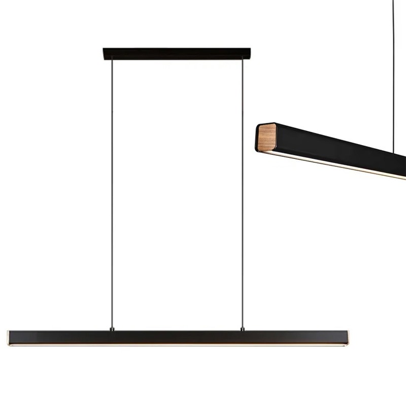TooLight Závěsný LED lustr APP1447-CP 80 cm černý/neutrální bílá