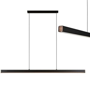 TooLight Závěsný LED lustr APP1448-CP 100 cm černý/neutrální bílá