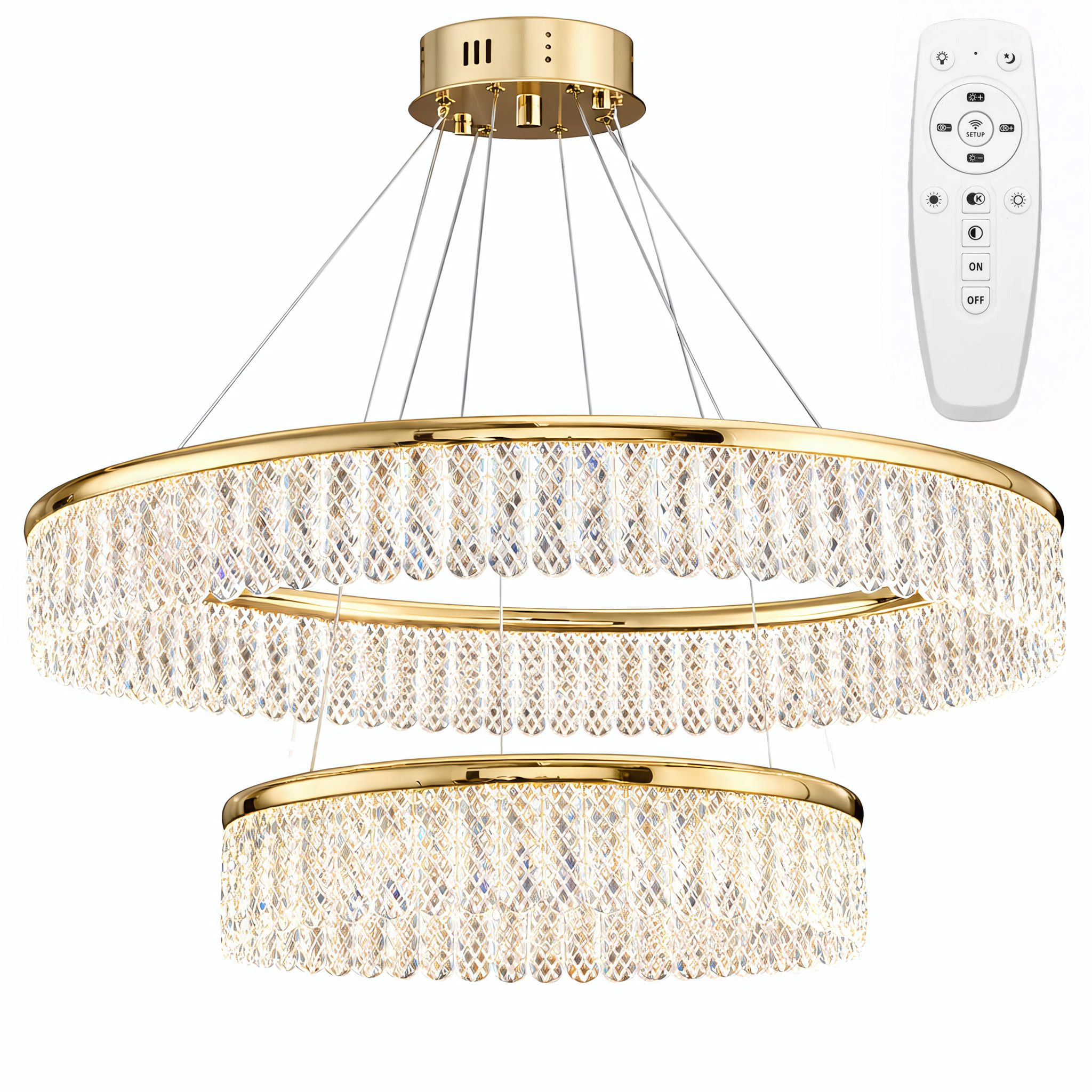 Toolight Stropní LED osvětlení APP1750-CP zlaté