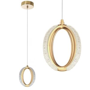 Toolight Závěsné LED osvětlení Crystal Modern A7 G114-1CP zlaté