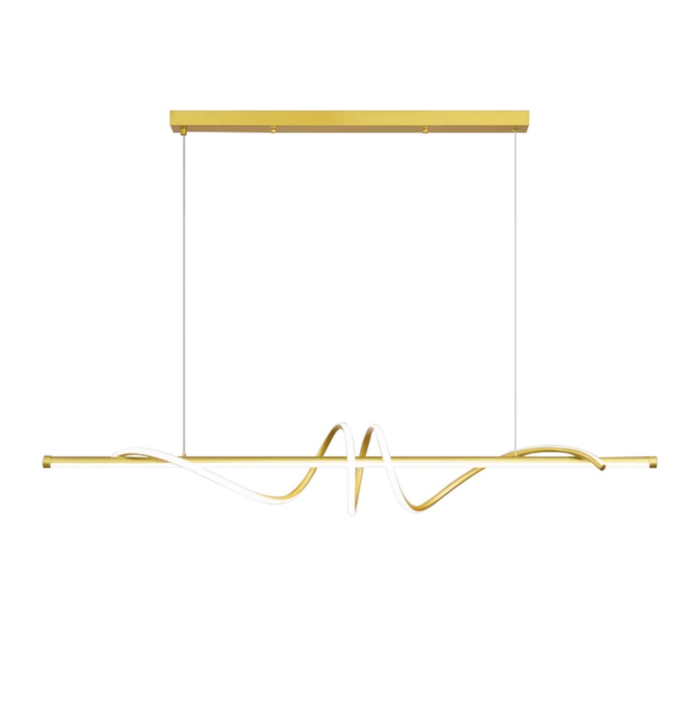 Toolight Závěsné LED osvětlení E7 LHJ024-CP 120 cm zlaté