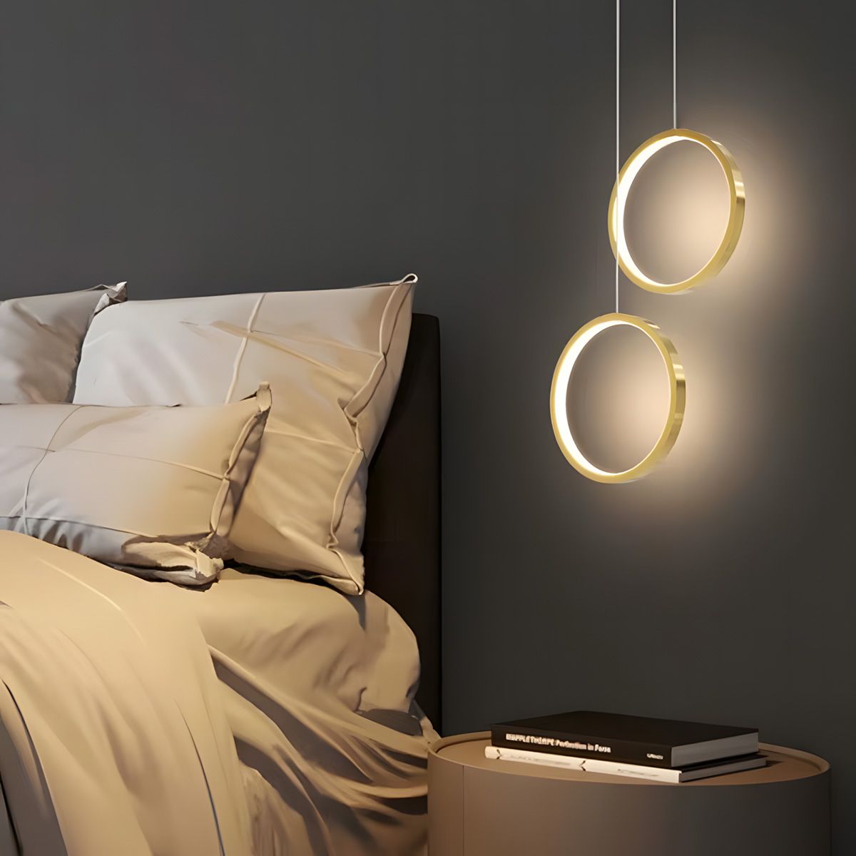 Toolight Závěsné LED osvětlení Style G112-CP zlaté - Obrázek 2
