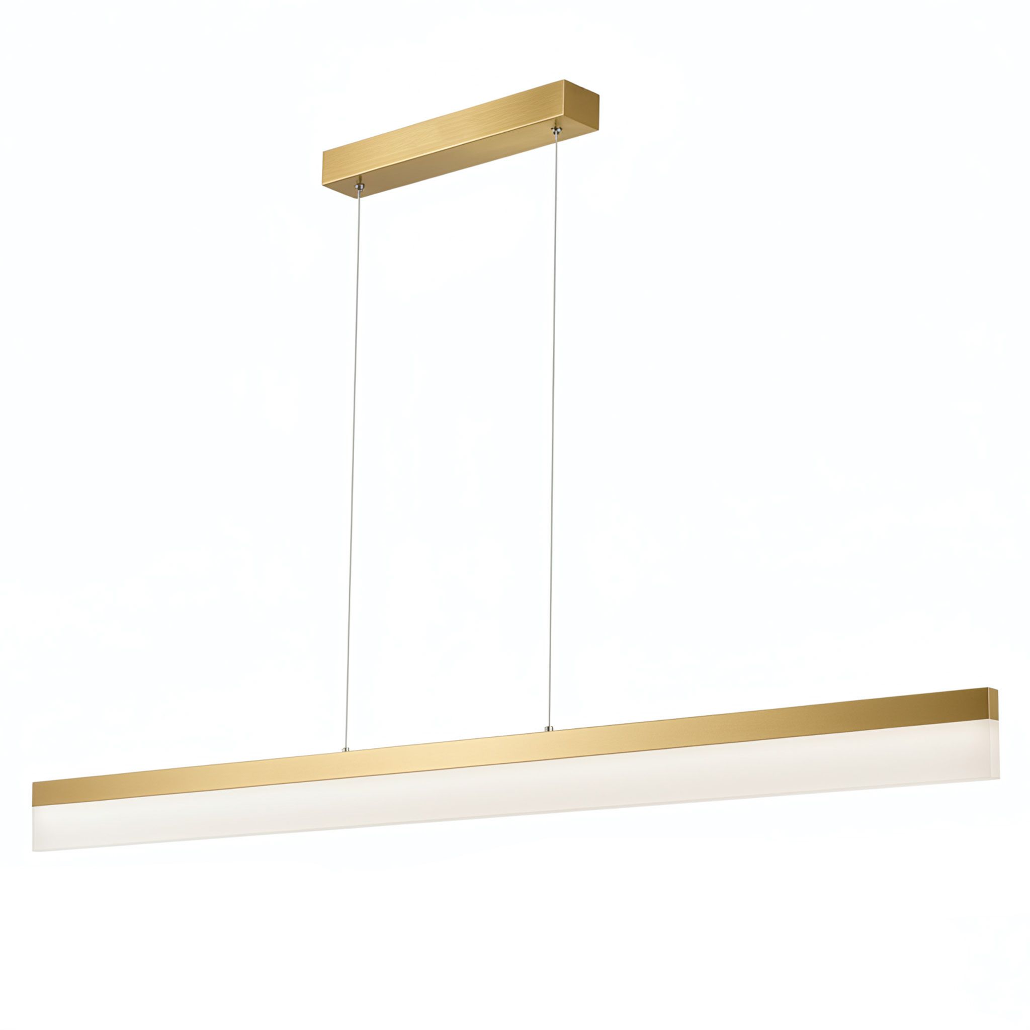 Toolight Závěsné stropní LED osvětlení APP1694-CP 120 cm zlatá kartáčovaná