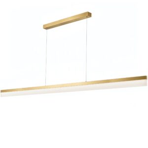 Toolight Závěsné stropní LED osvětlení APP1697-CP 200 cm zlatá kartáčovaná