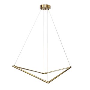 Toolight Závěsné stropní LED osvětlení APP1776-CP zlatá kartáčovaná