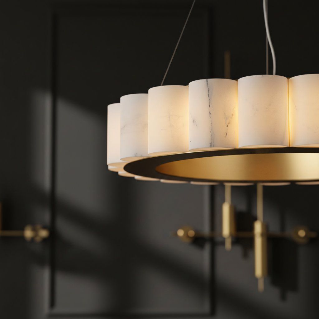 Toolight Závěsné stropní LED osvětlení APP1801-CP 50 cm zlatá kartáčovaná - Obrázek 2