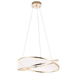 Toolight Závěsné stropní LED osvětlení G136-CP 50 cm zlaté