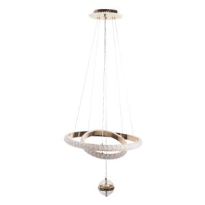 Toolight Závěsné stropní LED osvětlení G143-CP 50 cm zlaté