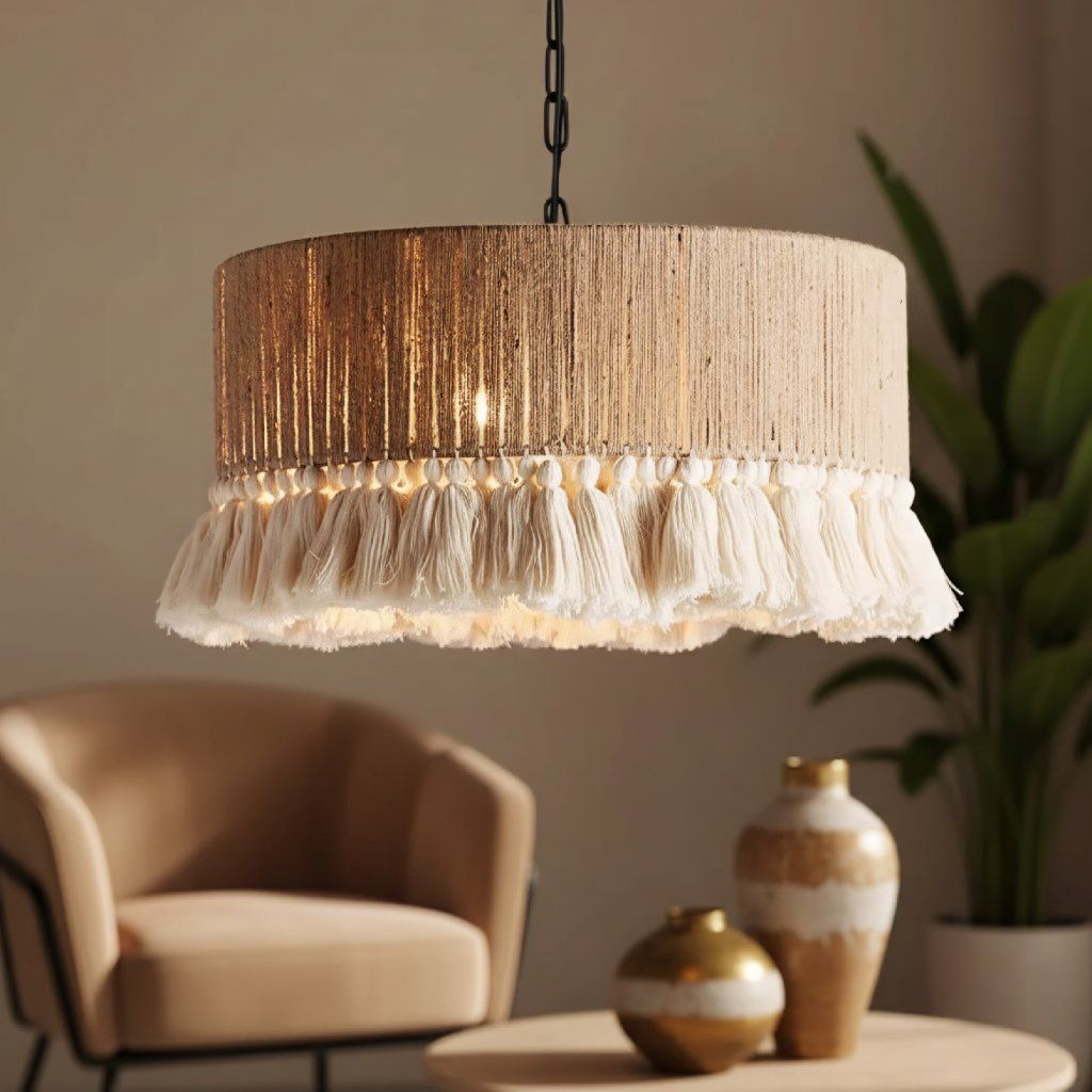 Toolight Závěsné stropní osvětlení APP1735-1CP 40 cm nature - Obrázek 2