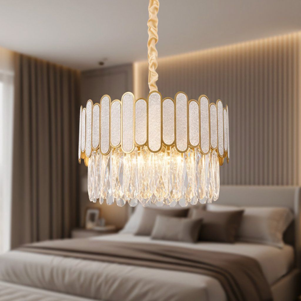 Toolight Závěsné stropní osvětlení APP1746-4CP 40 cm zlaté - Obrázek 2