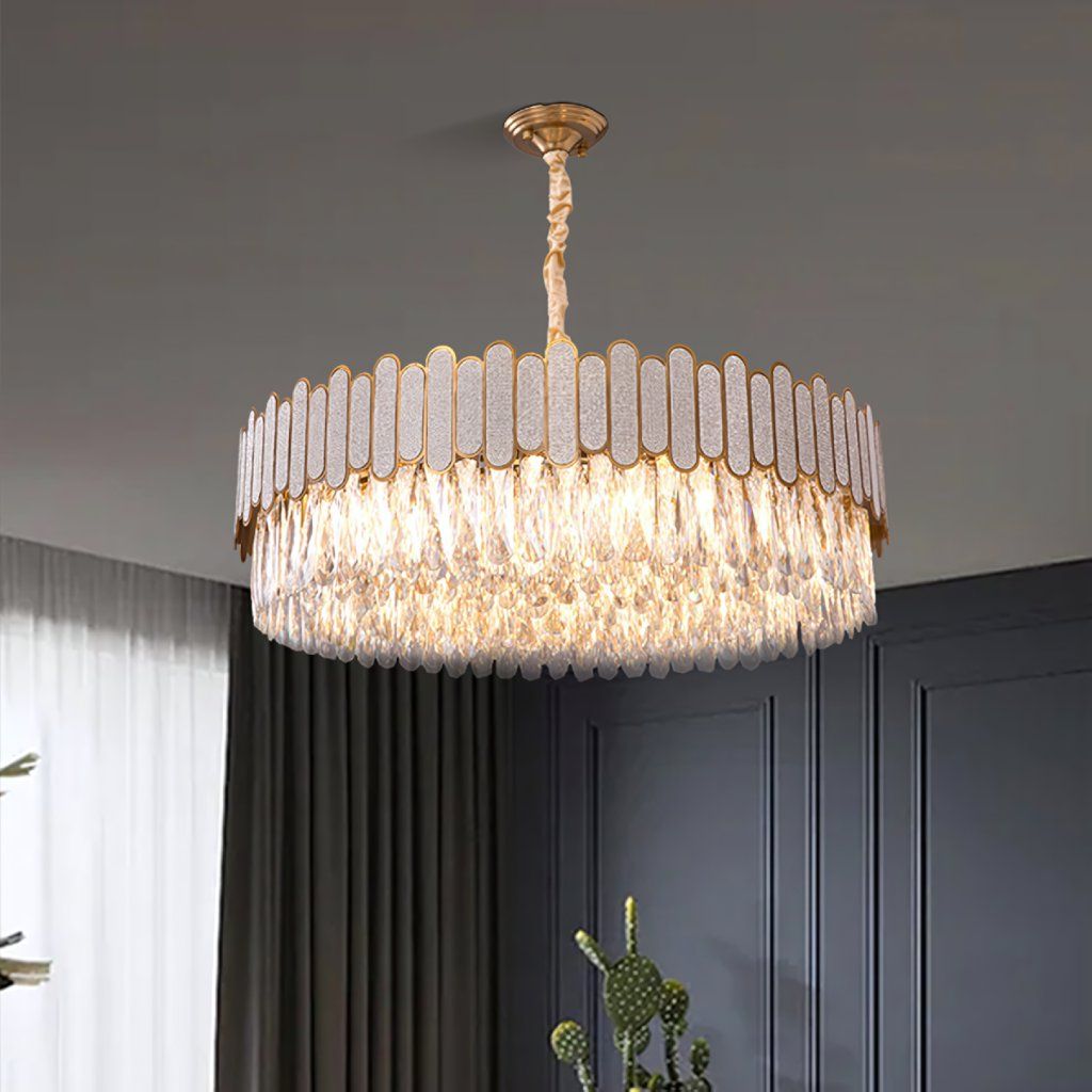 Toolight Závěsné stropní osvětlení APP1747-8CP 60 cm zlaté - Obrázek 2