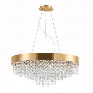 Toolight Závěsné stropní osvětlení APP1787-16CP 60 cm zlaté