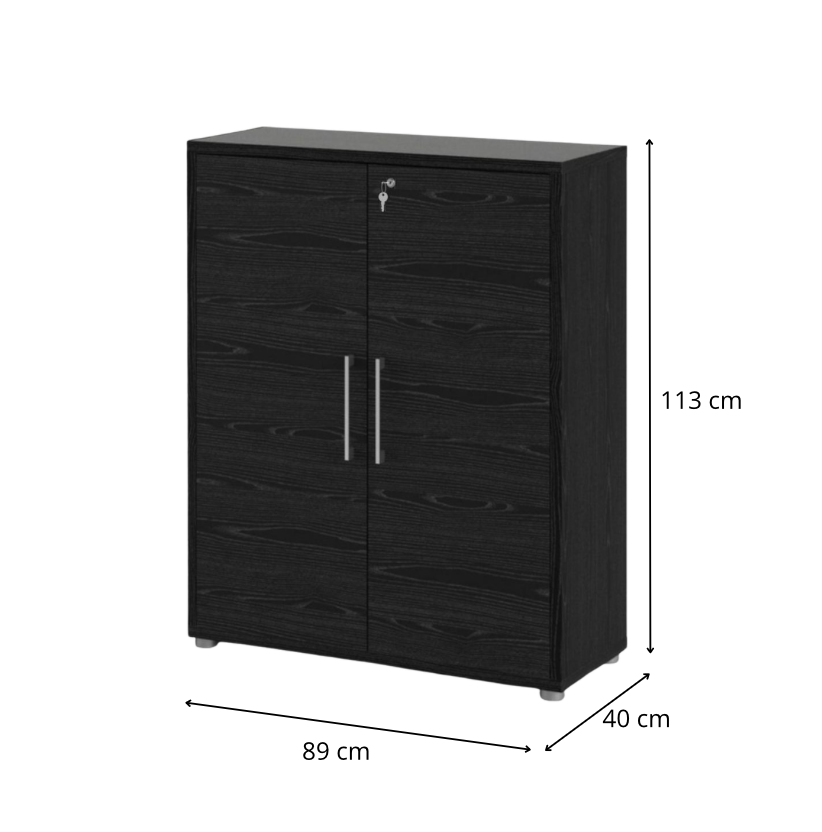 Tvilum Kancelářská skříňka Office 89 cm černá - Obrázek 2
