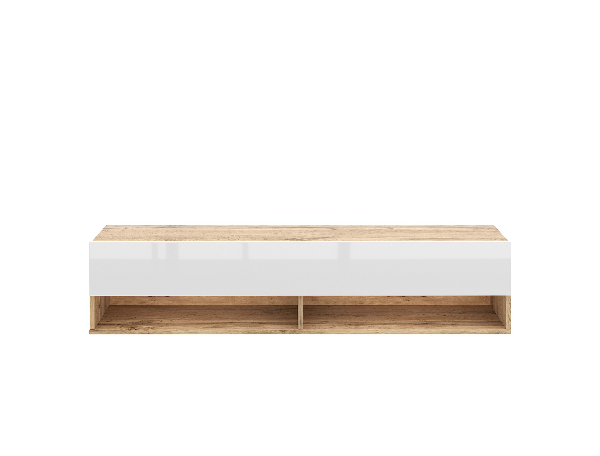 Vivaldi Závěsný TV stolek Derby 140 cm dub Wotan/bílý - Obrázek 2