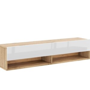 Vivaldi Závěsný TV stolek Derby 140 cm dub Wotan/bílý