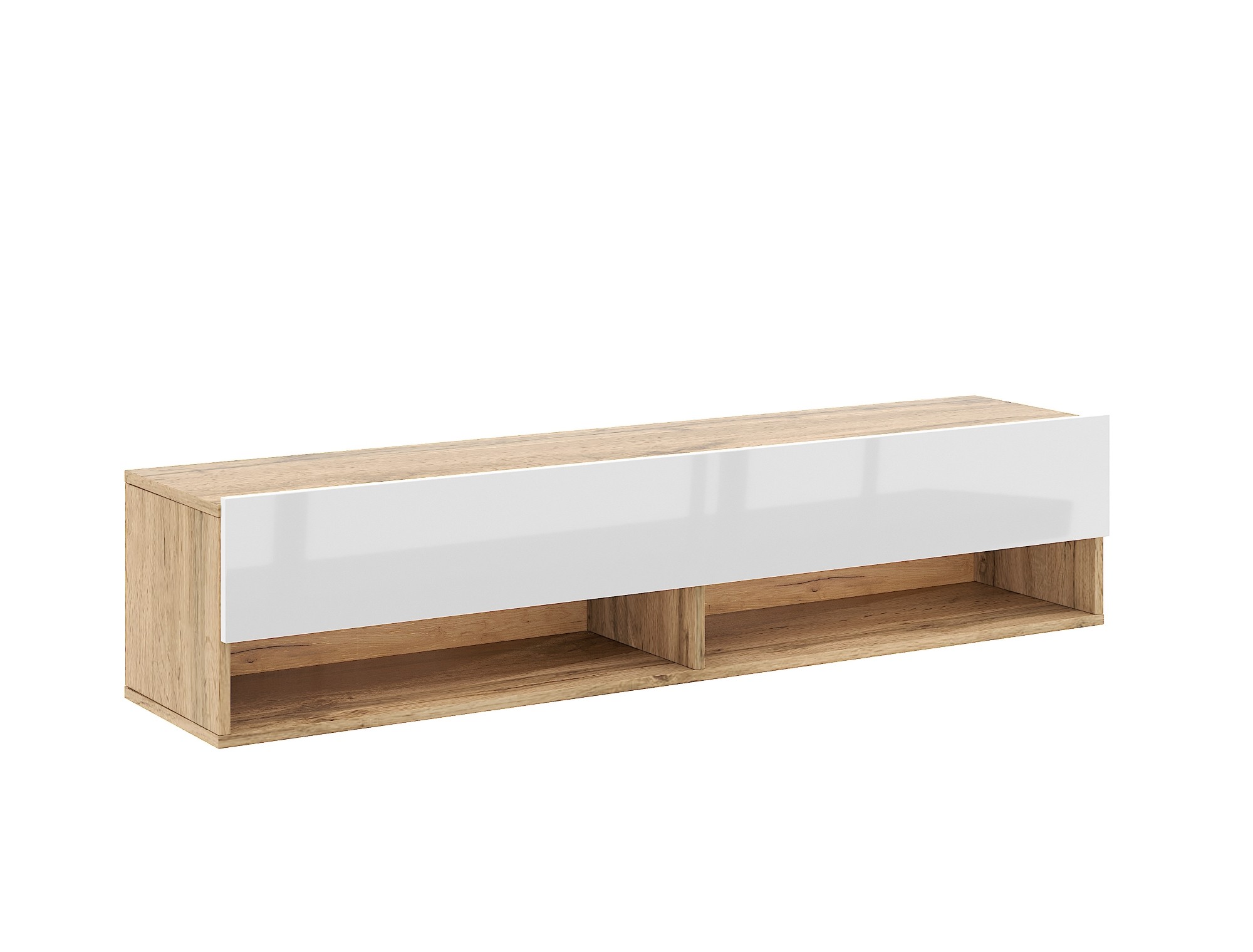 Vivaldi Závěsný TV stolek Derby 140 cm dub Wotan/bílý