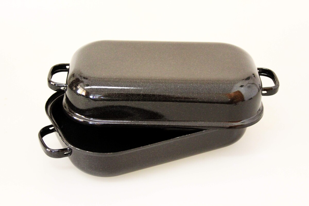 BELIS - Dvoupekáč černý s pihou 25cm 2l