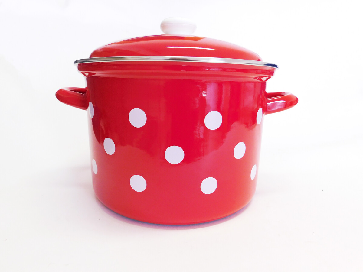 BELIS - Hrnec 24cm 6L a poklice smalt