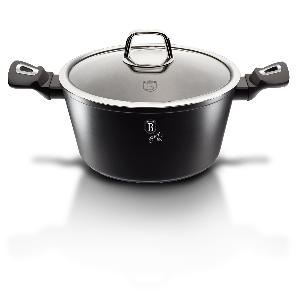 BERLINGER HAUS - Hrnec a poklice 24cm Black Silver