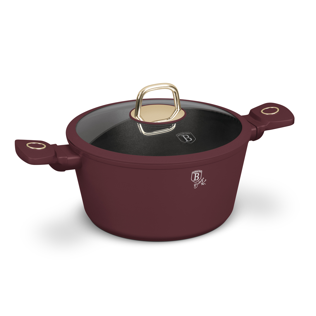 BERLINGER HAUS - Hrnec a skleněná poklice 24cm Leonardo