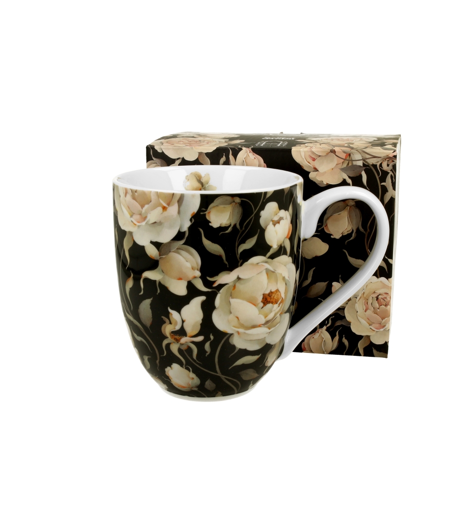 DUO - Hrnek XXL ENGLISH ROSES BLACK