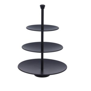 PROHOME - Etažérka 3patrová Black