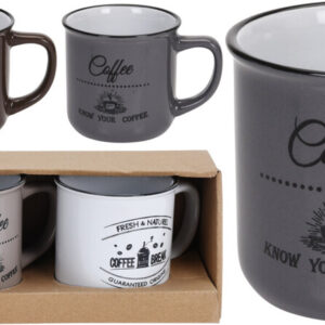 PROHOME - Hrnek 330ml 3ks různé barvy