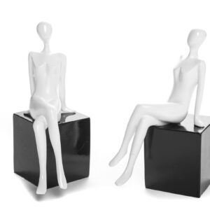 PROHOME - Soška Dáma 19cm sada 2ks
