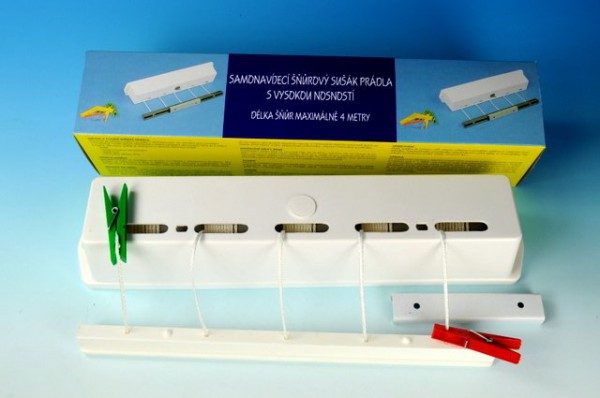 PROHOME - Sušák na prádlo KLAD 4metrový samonavíjecí
