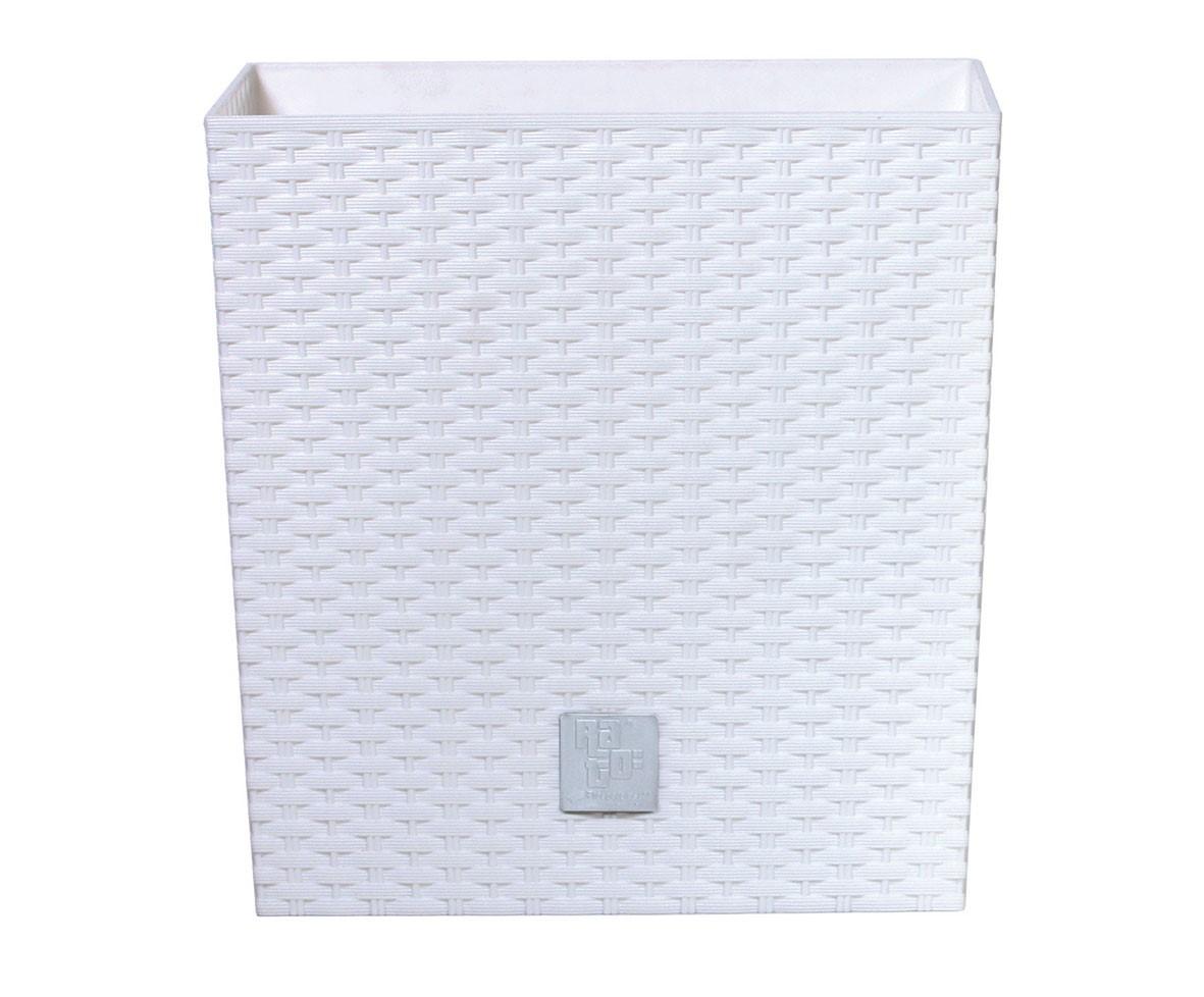 PROSPERPLAST - Květináč Rato Low 32cm bílý