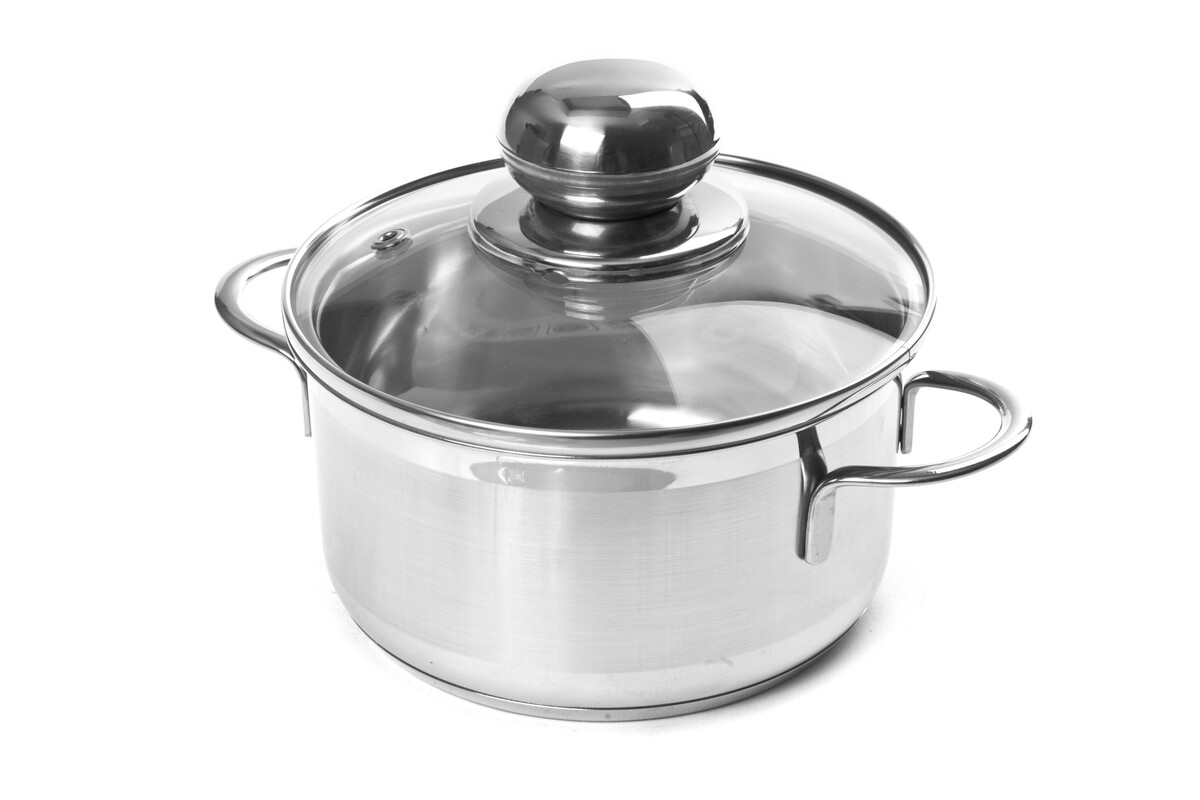 SSW - Hrnec nerezový 16cm a skleněná poklice 1,9l