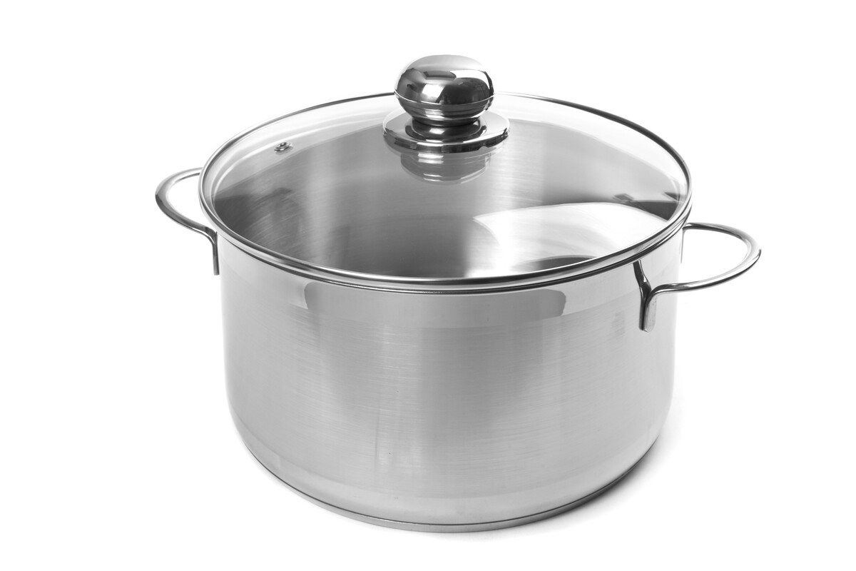 SSW - Hrnec nerezový 20cm a skleněná poklice 3,6l
