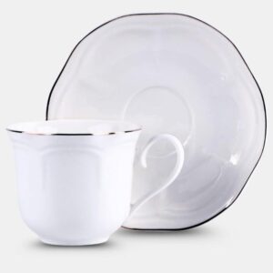 VERONI - Sada přátelská šálek 2ks a podšálek 2ks, 250ml Atlanta