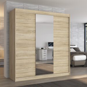 ADRK Šatní zrcadlová skříň posuvná SANTIAGO S 200
