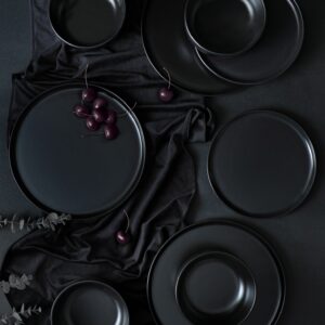 ASIR Keramická jídelní souprava BLACK 18 ks