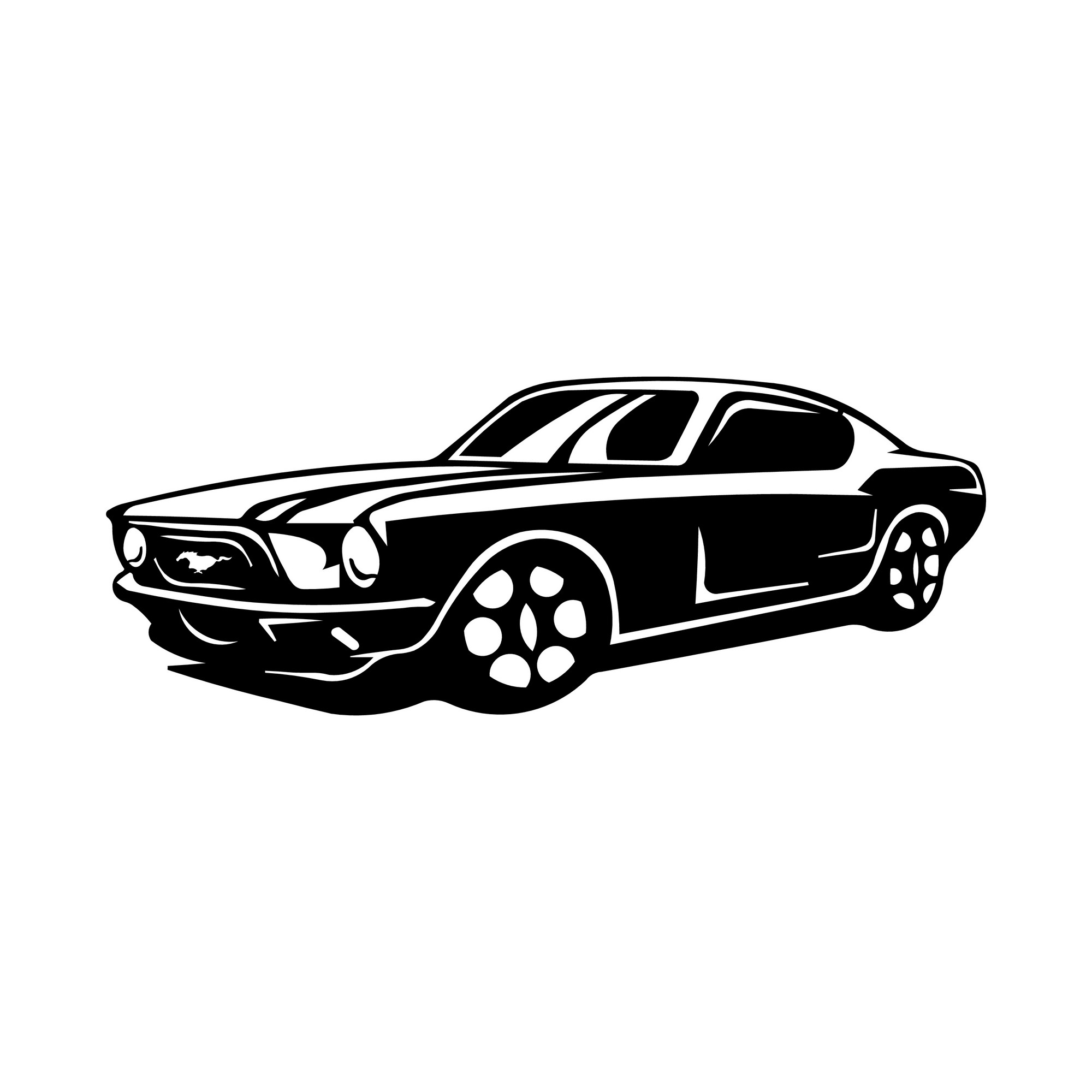ASIR Nástěnná dekorace kov MUSTANG SHELBY 70 x 27 cm - Obrázek 2