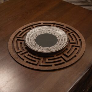 ASIR Sada dřevěných jídelních podložek 6 kusů LABYRINTH wenge