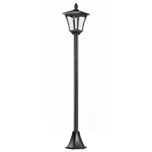 OUTSUNNY Solární zahradní lucerna LANTERN 18 x 18 x 160 cm černá