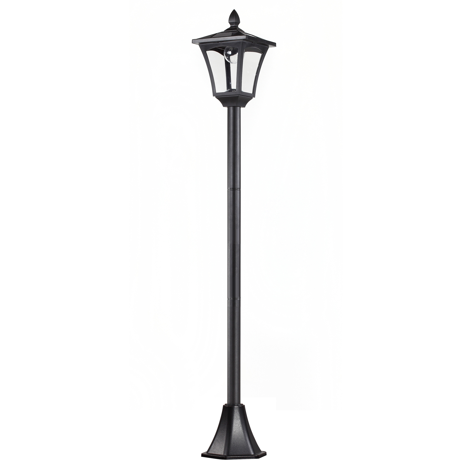 OUTSUNNY Solární zahradní lucerna LANTERN 18 x 18 x 160 cm černá