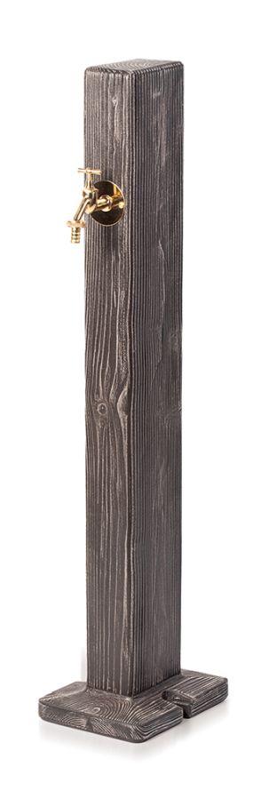 Prosperplast Zahradní sloupek s vodovodním kohoutem FOREST umbra