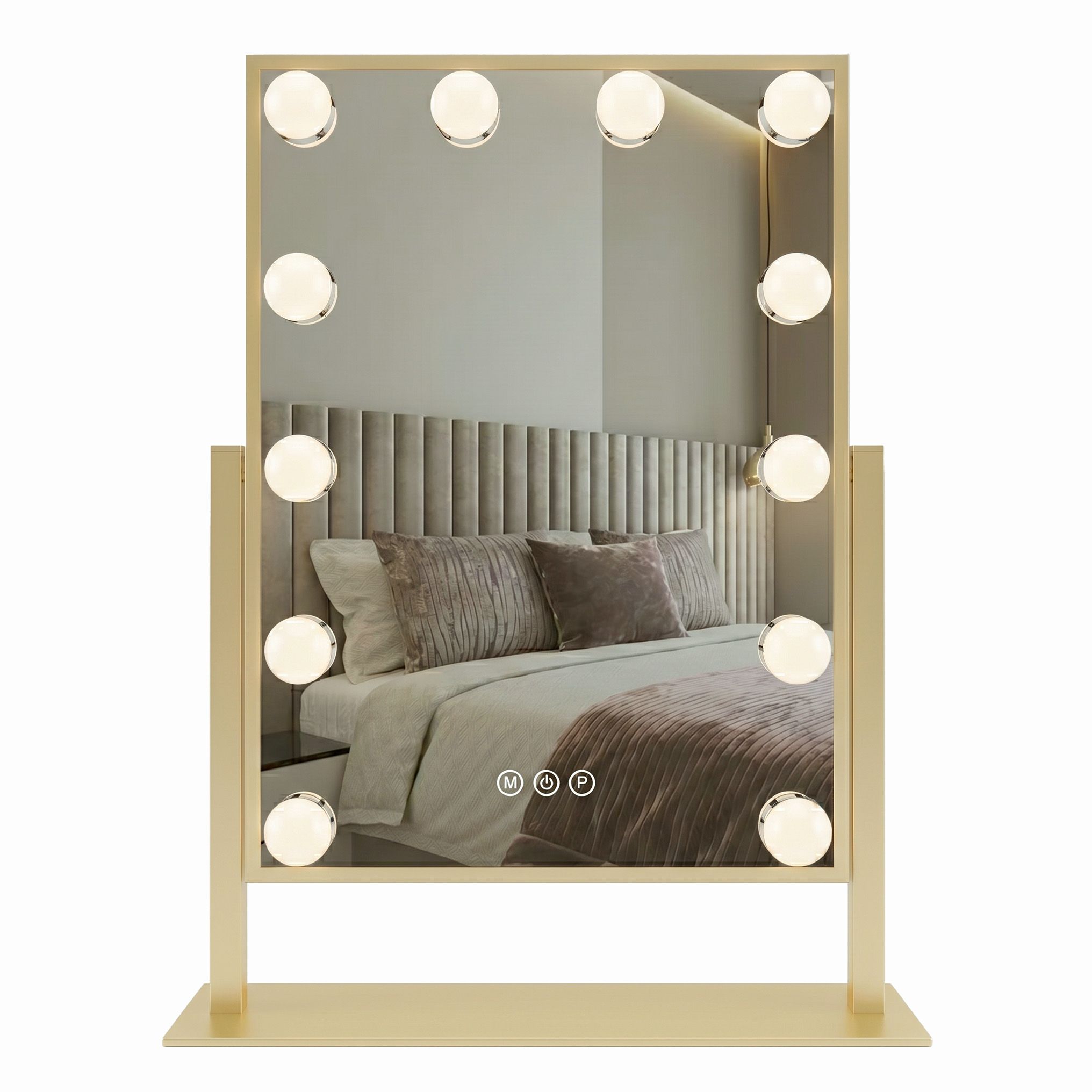 Rea Kosmetické zrcadlo 30x40 cm s regulovatelným LED osvětlením HOM-01804