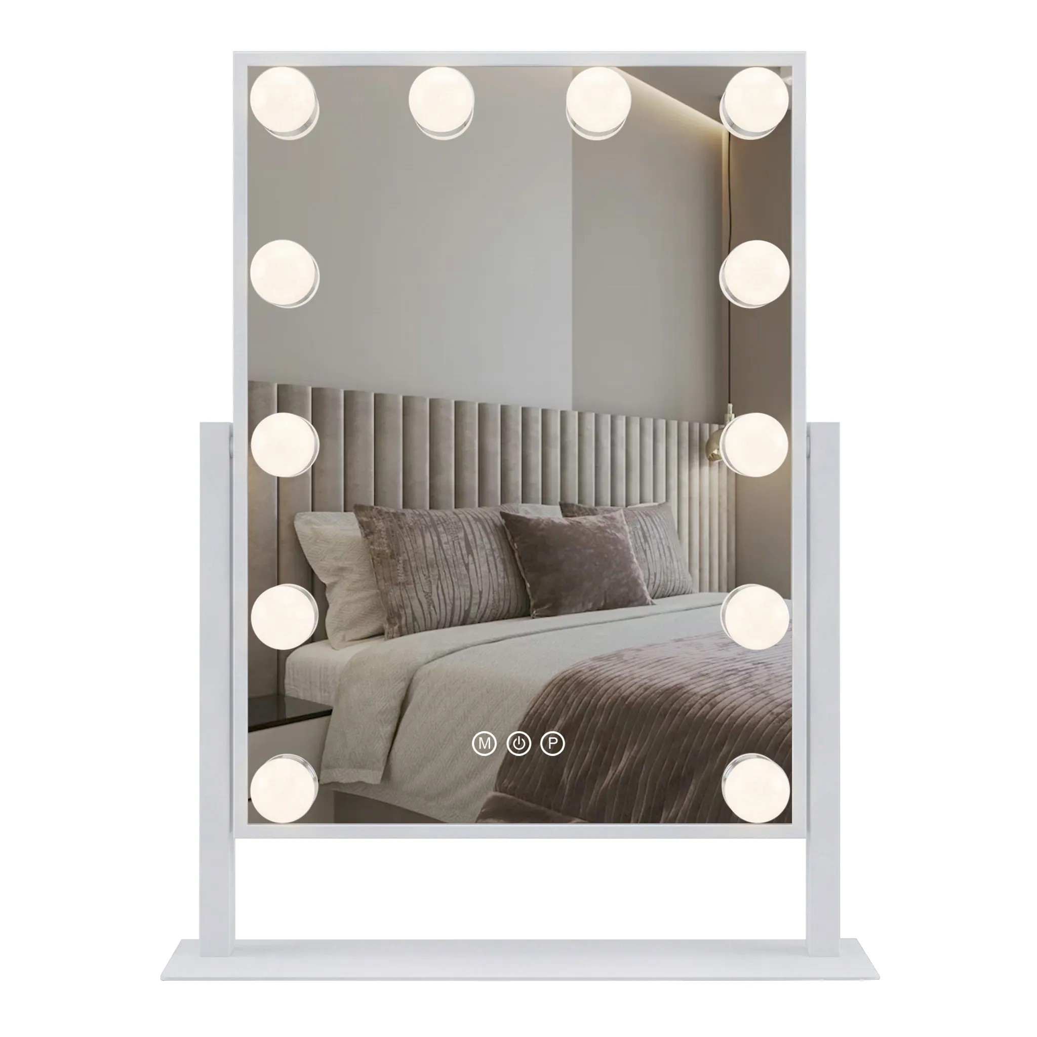 Rea Kosmetické zrcadlo 30x40 cm s regulovatelným LED osvětlením HOM-12023