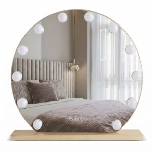 Rea Kosmetické zrcadlo 49x47 cm s regulovatelným LED osvětlením HOM-01803