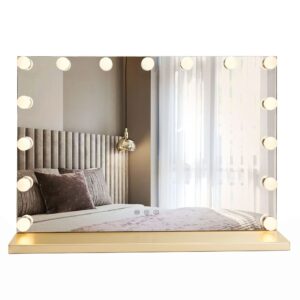 Rea Kosmetické zrcadlo 58x45 cm s regulovatelným LED osvětlením HOM-12012