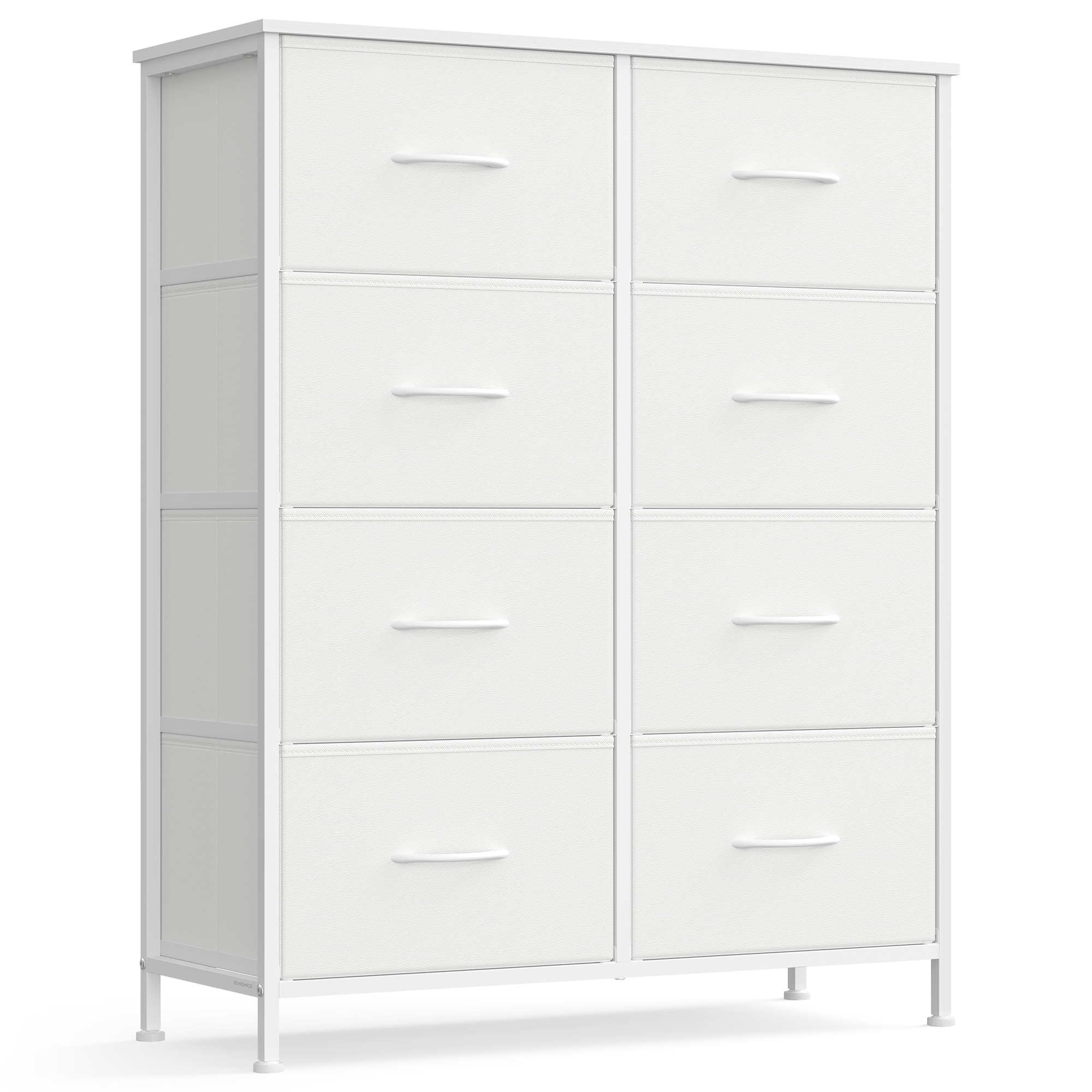 SONGMICS Komoda 8 látkových zásuvek 77 x 95 x 30 cm bílá - Obrázek 2