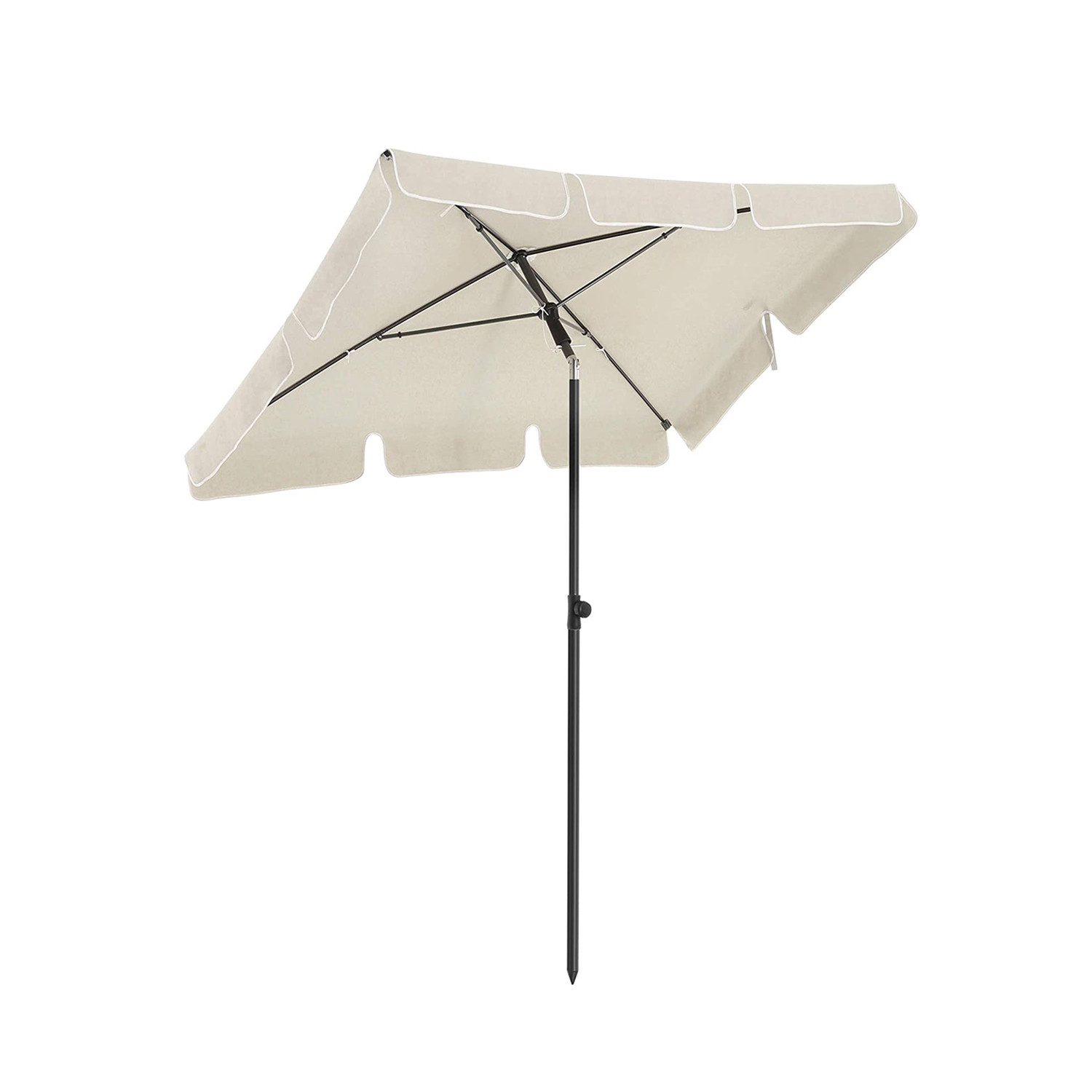 SONGMICS Slunečník 200 x 125 cm béžový - Obrázek 2