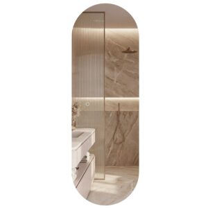 Tutumi Oválné zrcadlo 150x50 cm s regulovatelným LED osvětlením HOM-01525