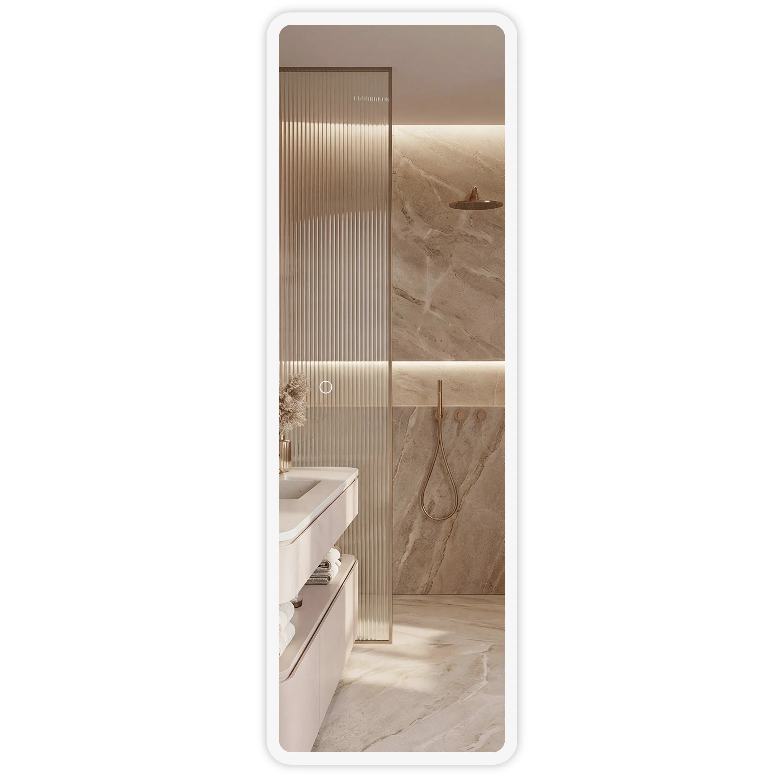 Tutumi Zrcadlo 150x50 cm s regulovatelným LED osvětlením HOM-01527